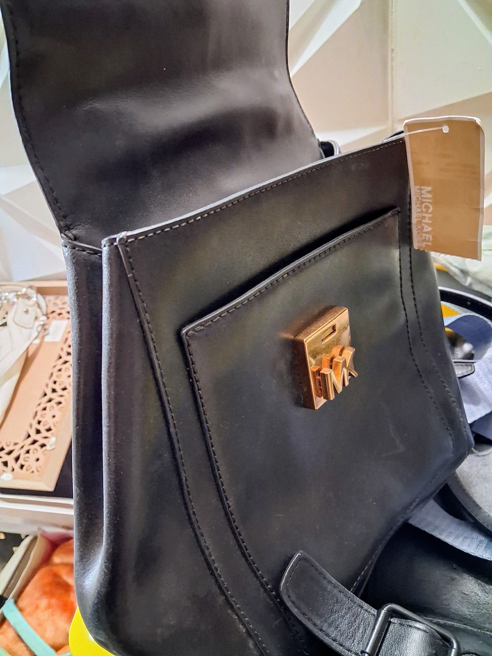 Michael Kors Mindy Medium Flap Backpack - Picture 4 of 5